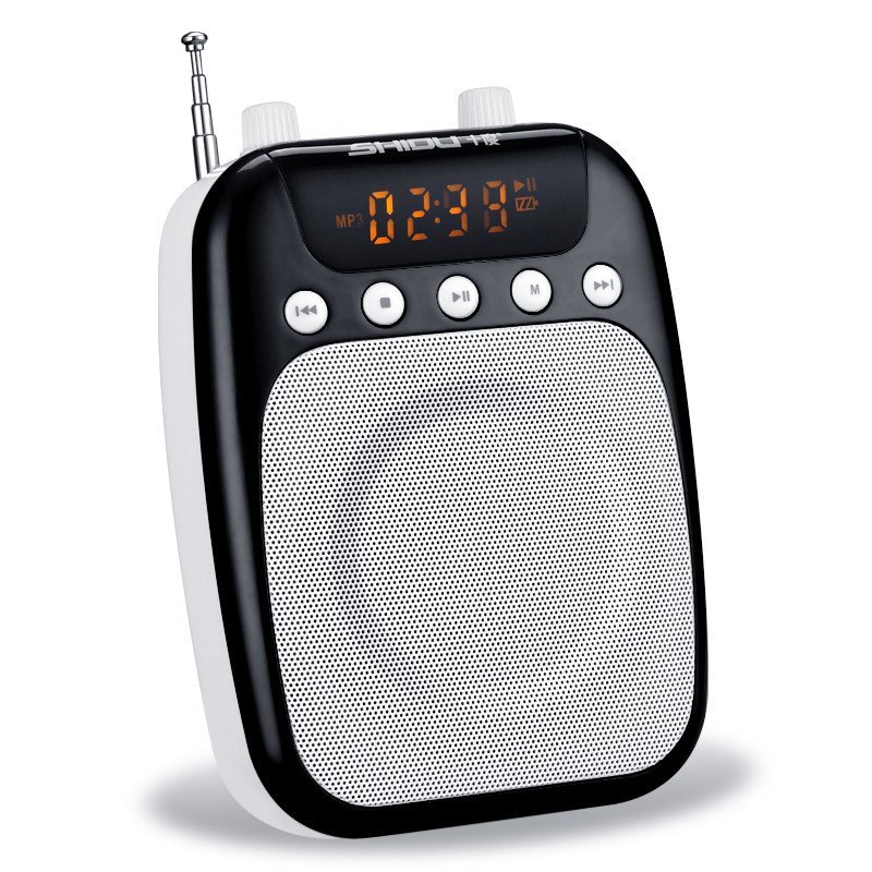 十度s358扩音器 教学 腰挂 小蜜蜂 导游教师专用大功率唱戏机 (经典黑