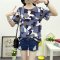 扬姿2016短袖t恤女夏季上衣女装2016新款学生印花宽松女体恤 2XL 迷彩棕