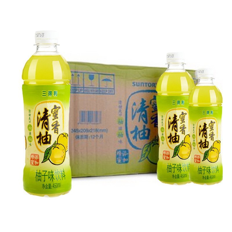 三得利(Suntory) 蜜香清柚饮料450ML*15瓶/箱