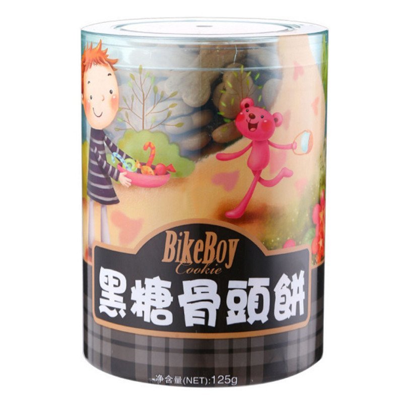 【苏宁超市】bikeboy黑糖骨头饼125g 中国台湾地区进口 精致可爱，美味可口