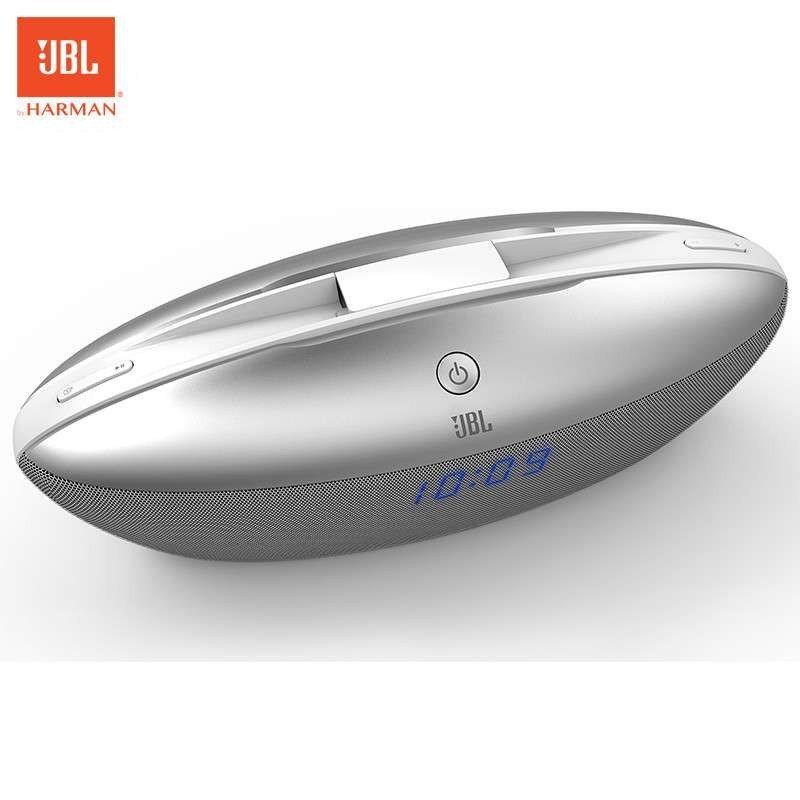 JBL BOAT 音乐快艇 蓝牙音箱 苹果5/6S 充电底座音箱 同步闹钟FM调频收音- 珠光白