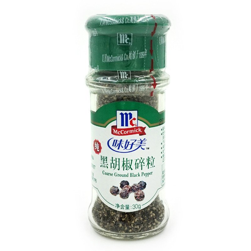 味好美黑胡椒碎粒30g