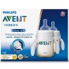 飞利浦 AVENT 新安怡宽口径经典PES奶瓶4oz/125毫升对装带把手 SCF660/29 英国原装进口