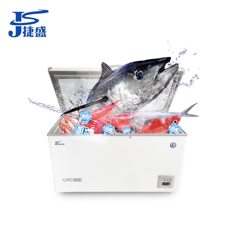 捷盛（JS）DW-45W308 -45℃308升 卧式超低温冷柜 金枪鱼深海鱼类保存箱 实验医用超低温冰箱 带锁低温冷柜