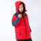 WHS沃海森 新款时尚青少年羽绒棉服 男童中长款拼接冬外套7541702 XL/44 橘红色/P