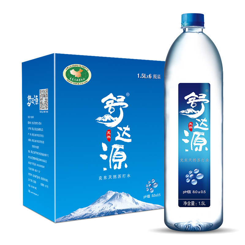 舒达源 天然苏打水 弱碱性1.5L*6