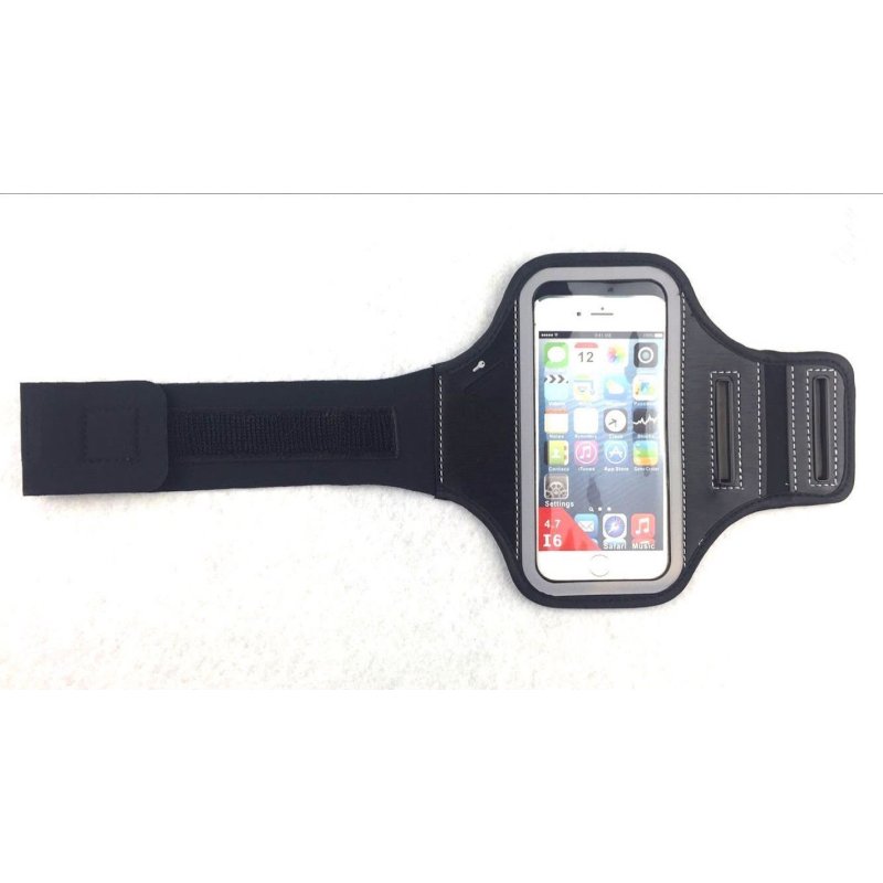 普罗 跑步臂包臂带运动户外登山骑行壁袋 散步徒步手机包 iPhone6/6s三星 黑色