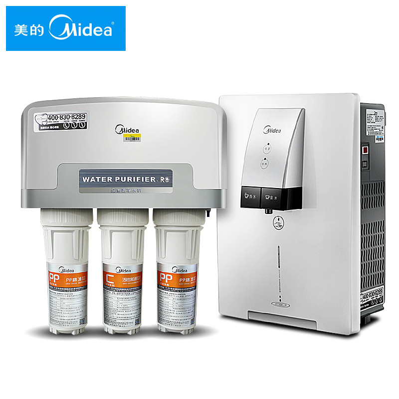 美的（Midea）净饮套餐净水器MRO101A-5+壁挂式饮水机MG902-R (苏宁定制)
