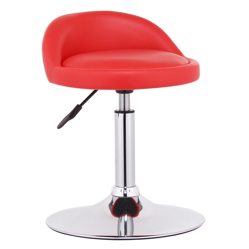 迈亚家具 时尚吧台椅酒吧椅吧椅 高脚升降凳子 欧式吧台凳 现代简约吧凳前台椅子 矮款-红色.