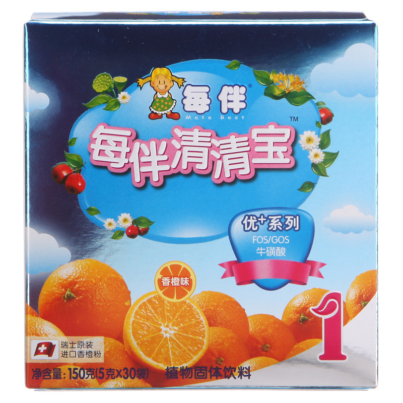 每伴清清宝优+系列香橙1段150g 三联包