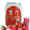 九日牌加糖草莓果肉饮料238ml*12瓶 韩国进口草莓果汁饮料