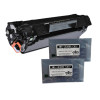 格然 惠普CF283A易加粉硒鼓+2支墨粉套装适用HP惠普MFP M201n M201dw打印机墨盒/墨粉盒 CF283A易加粉硒鼓1个+碳粉2支+芯片2个套装