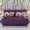 有居 uzjuz 多功能沙发床单人1米双人1.2米1.5米两用布艺小户型可折叠沙发床 紫色1.5米