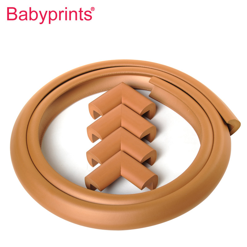 Babyprints桌角防撞角4个装 木色