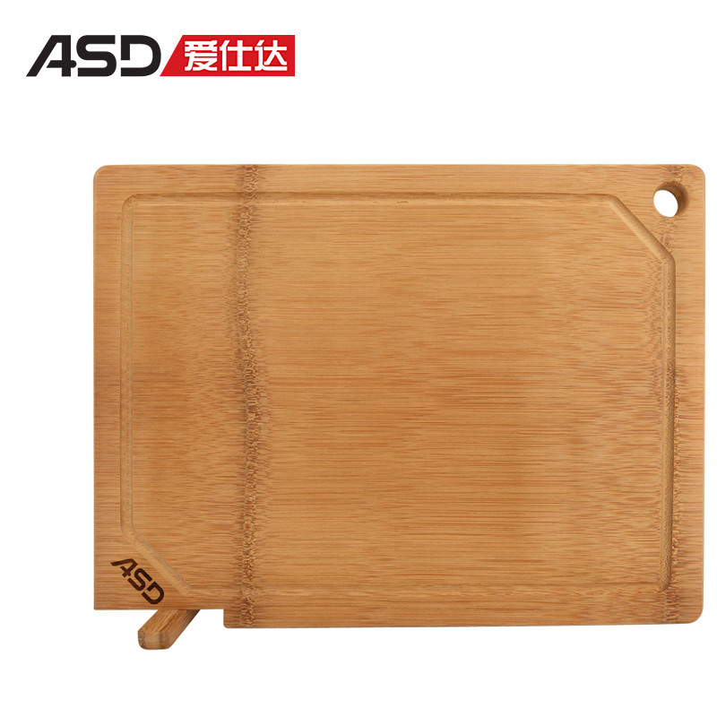 爱仕达（ASD）厨房工具 整竹砧板长方形菜板可立面板厨房家用切菜板案板擀面板水果板GJ30B1WG