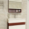 英皇卫浴 现代简约浴室柜卫生间洗手台盆柜组合小户型 出口卫浴柜9821 0.68M 酒红色