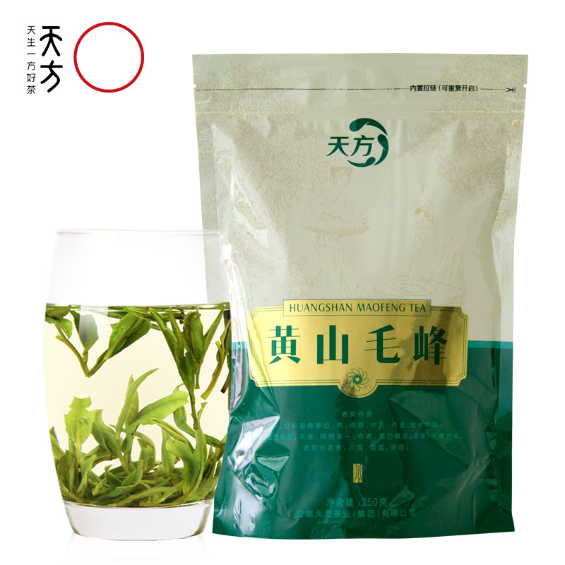 【中华特色】池州馆 天方黄山毛峰绿茶 250g/袋 雨前毛峰绿茶炒青 安徽天方茶叶 华东