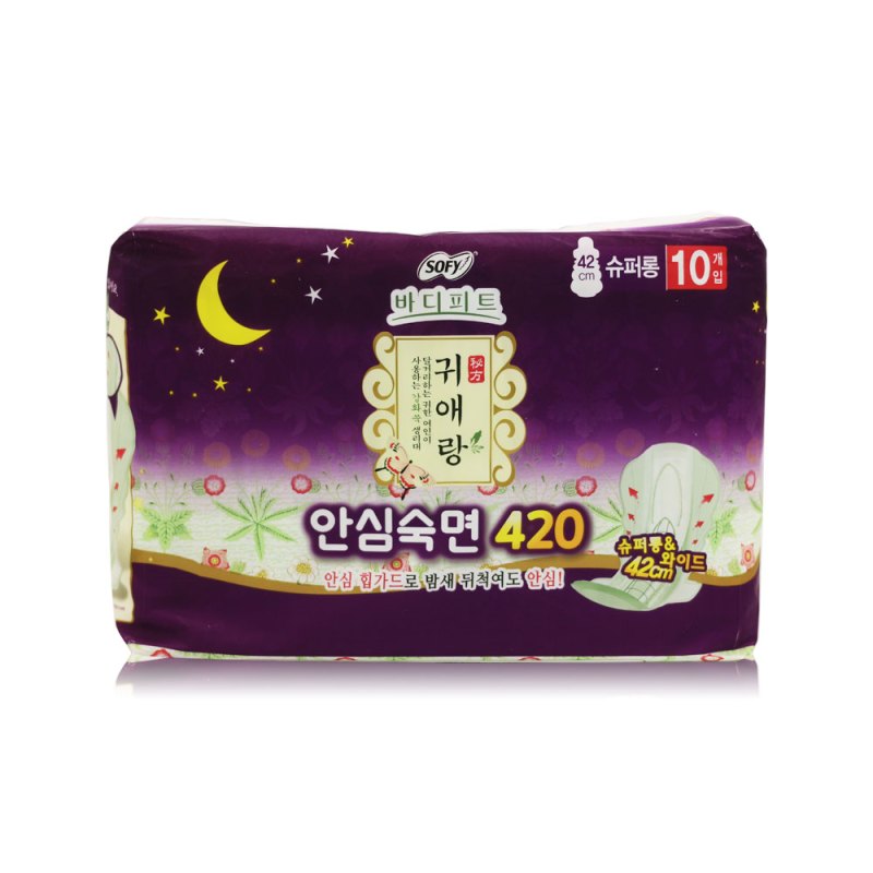 贵爱娘（귀애랑）中草药系列卫生巾夜用超长42cm*10片