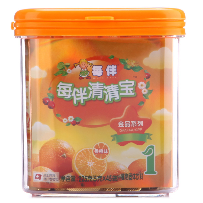 每伴金品香橙味清清1段225克