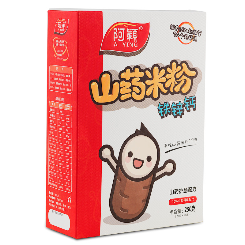 阿颖 山药铁锌钙米粉 250g/盒 辅食添加初期-36个月
