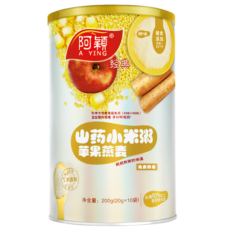 阿颖 山药苹果燕麦小米粥200g/罐