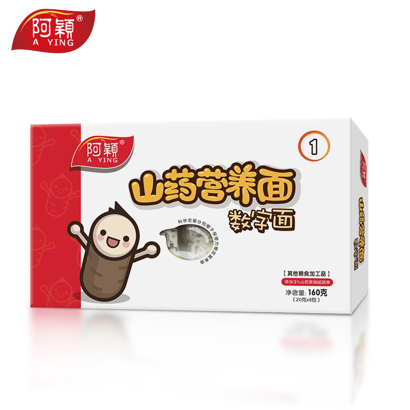 阿颖 山药数字面 160g/盒