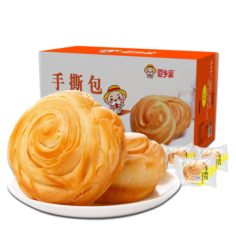 爱乡亲手撕面包奶香味618g