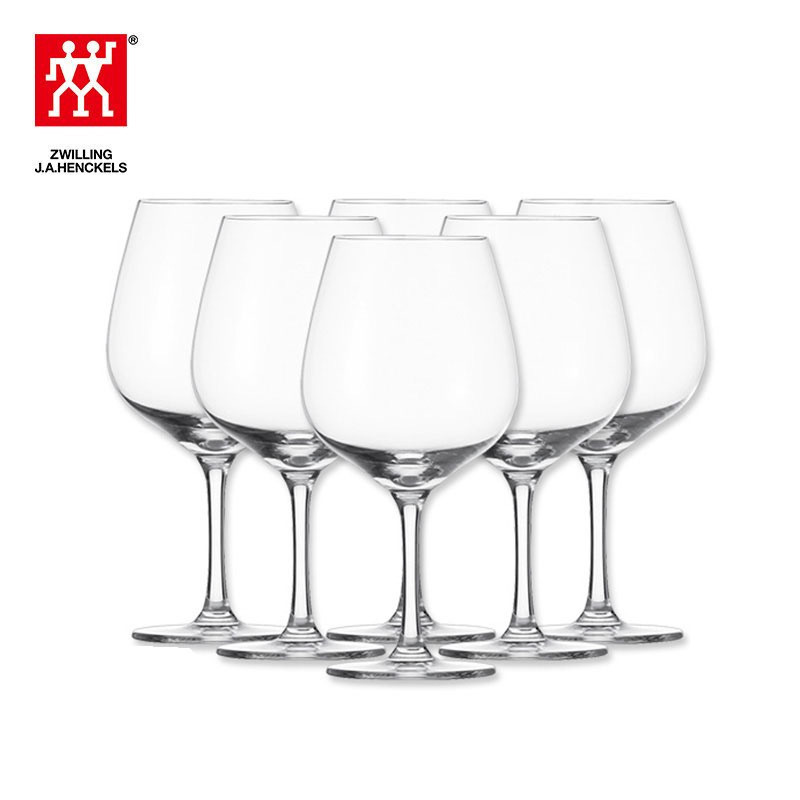 双立人代理品牌肖特Audience勃艮第红葡萄酒杯6件套无铅水晶玻璃杯