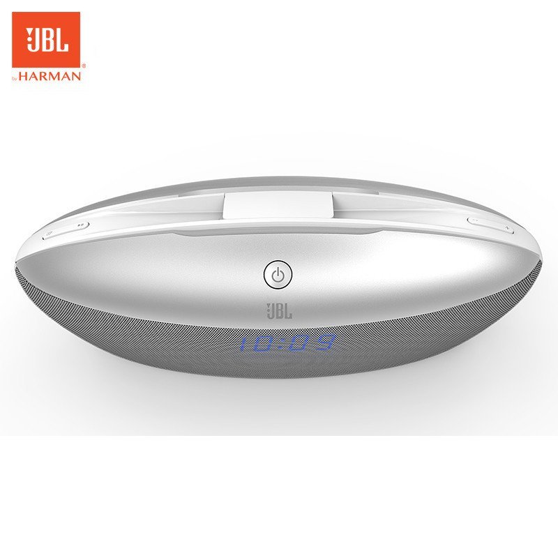JBL BOAT 音乐快艇 卧室蓝牙音箱 苹果5/6S充电底座音响 自带闹钟和FM电台 白色