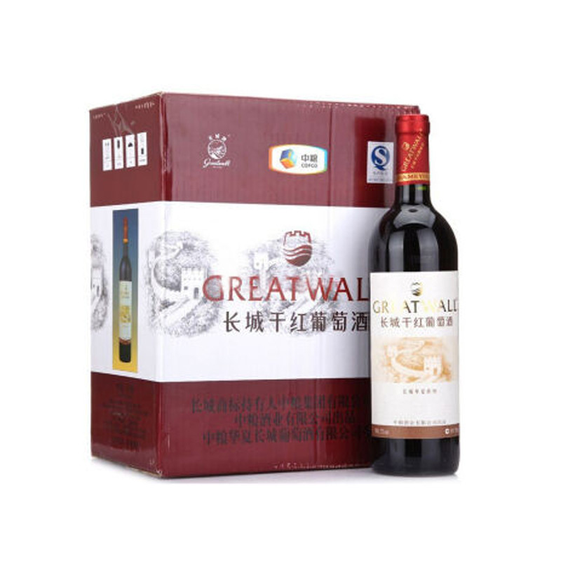 长城（GreatWall ) 红酒 华夏葡园清新干红葡萄酒 整箱装 750ml*6瓶