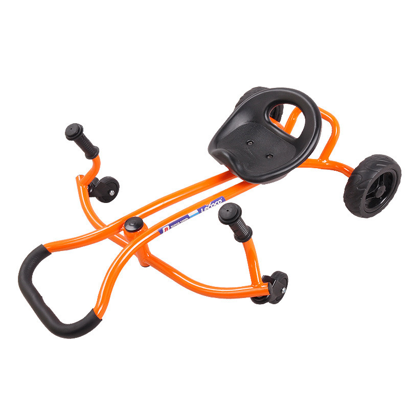新款lecoco乐卡多功能婴儿儿童三轮车3-6岁宝宝幼儿滑行车扭扭车 橙色