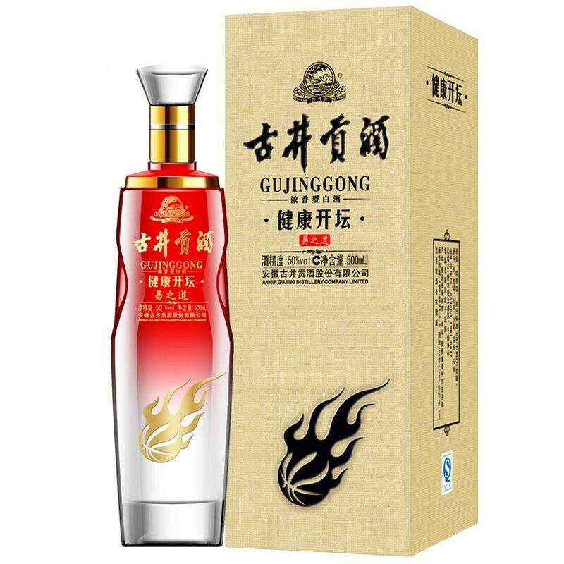 古井贡酒 健康开坛 白酒 易之道 浓香型 50度 500mlx6瓶 整箱装
