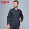 恒源祥 冬装中老年人轻薄羽绒服男内胆居家保暖内衣爸爸装羽绒内胆 170/88A/L 2229-1#深蓝格纹