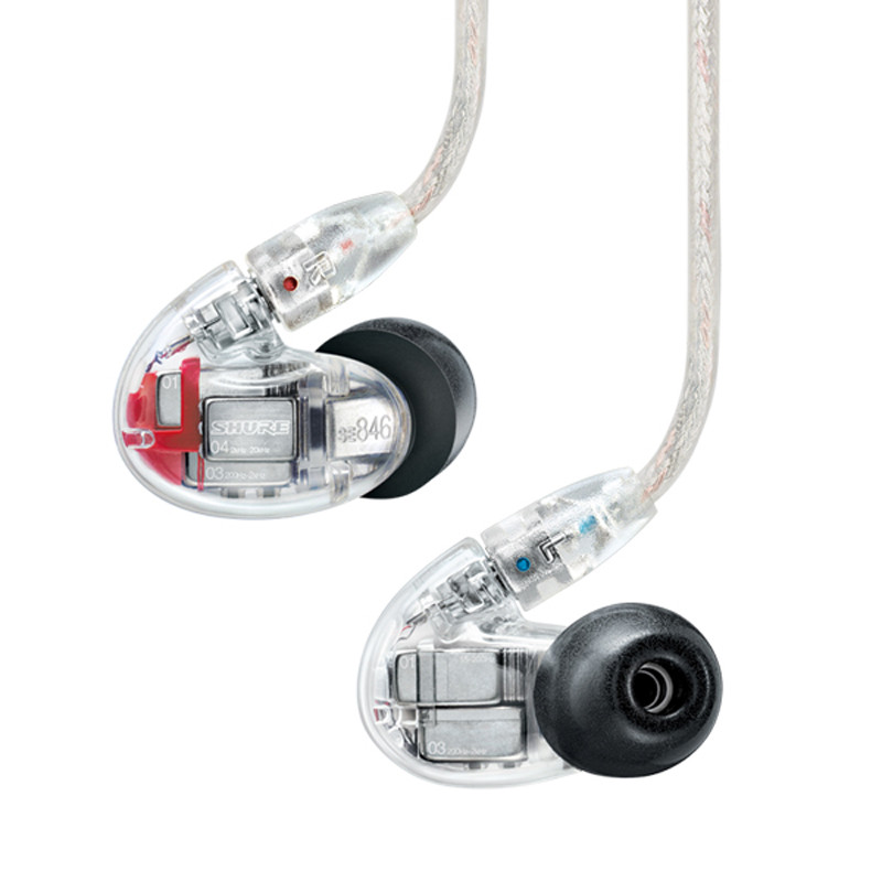 舒尔（Shure）SE846 四单元动铁耳机入耳式重低音 HIFI耳机 透明