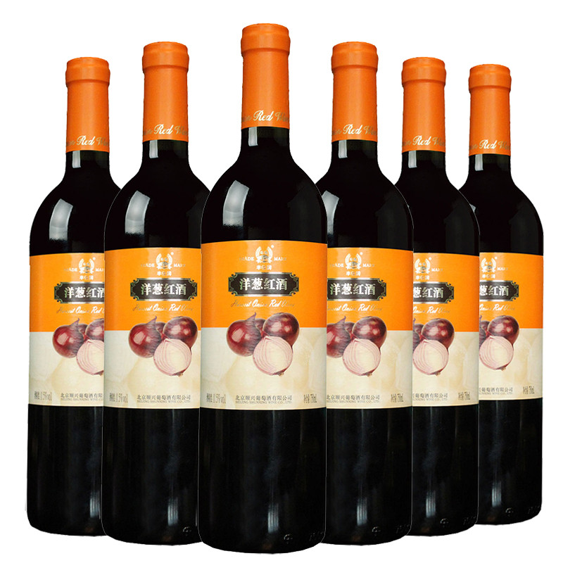 丰收洋葱红酒750ml*6 整箱装 红葡萄酒