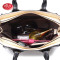 浪莎 2016新款手提包女士大包包欧美时尚斜挎包简约笑脸包翅鹏包 黑色