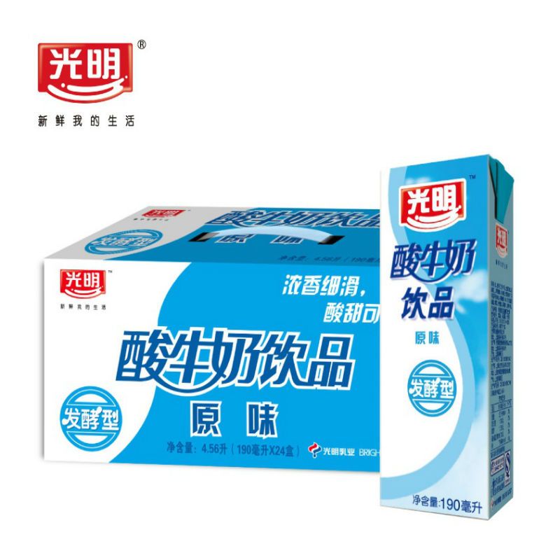 光明原味酸奶饮品190ml*24盒
