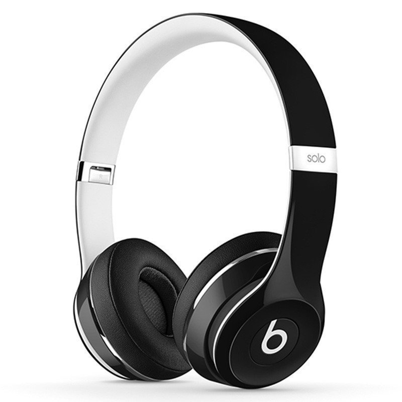 Beats Solo2 Luxe Edition独奏 头戴式耳机 - 豪华版 带麦有线耳机（黑色）