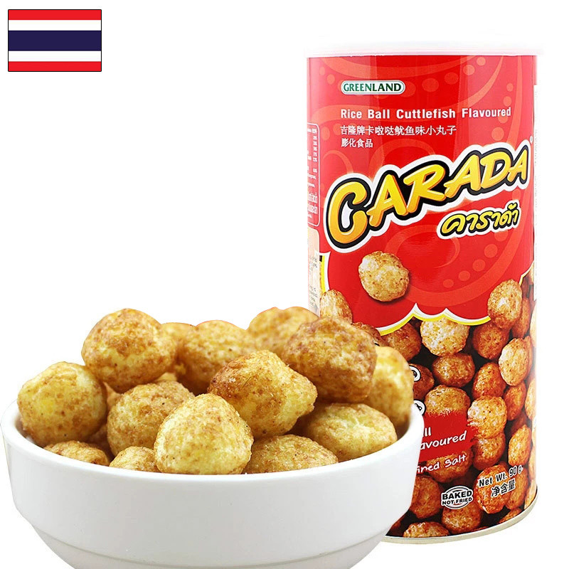 吉隆牌卡啦哒鱿鱼味小丸子(膨化食品）90g