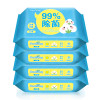 飘漾（Pureyoung）婴幼儿湿巾 25片*4包99%除菌