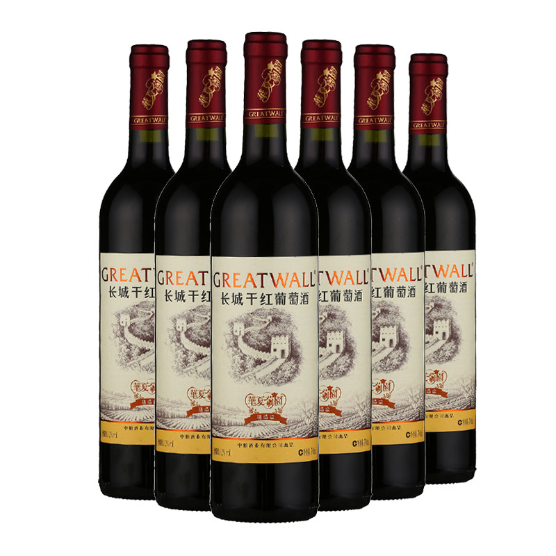长城华夏碣石山区红酒葡园精选级干红葡萄酒750ml*6整箱装