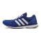 adidas阿迪达斯男鞋经典三条纹BOOST跑步鞋2016新款运动鞋AQ2430 蓝色 40码