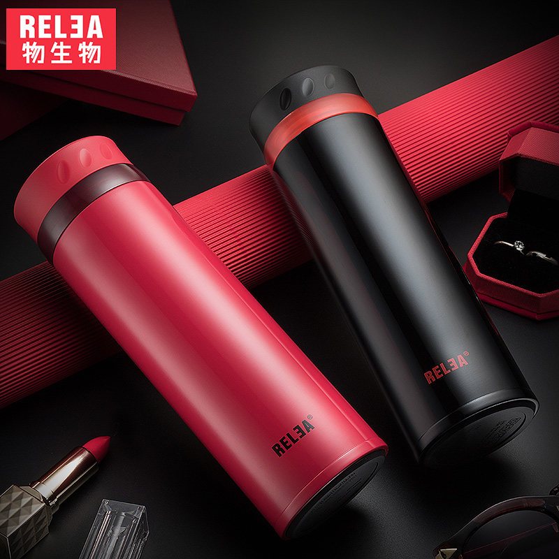 RELEA 物生物 罗浮真空保温杯 赫拉红 JV0502022 400ML
