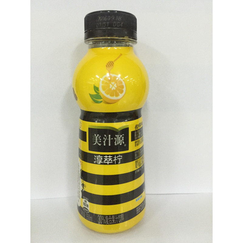 【苏宁超市】美汁源淳萃柠350ml*12瓶 整箱销售