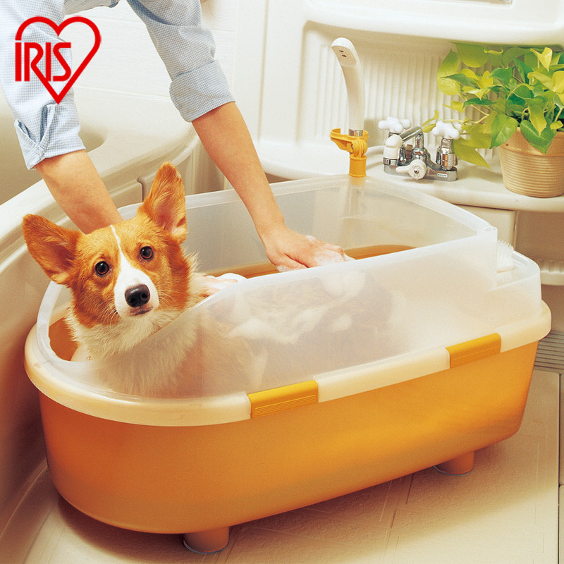 爱丽思(IRIS) 宠物澡盆/狗浴盆 BO-800E 犬猫洗澡盆 橙色