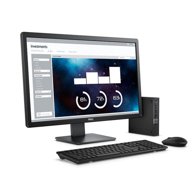 戴尔（Dell）OptiPlex3040商业台式电脑 19.5英寸显示器（I3-6100T 4G 500G ）