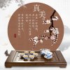 KAMJOVE/金灶 鸡翅木实木茶盘 古典功夫茶具茶台茶海 整套茶具 KW-39