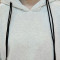 韵诗兰婷2016新款加绒加厚秋装条纹拼接连帽开叉连衣裙大码长袖打底裙5239 XXL 红色