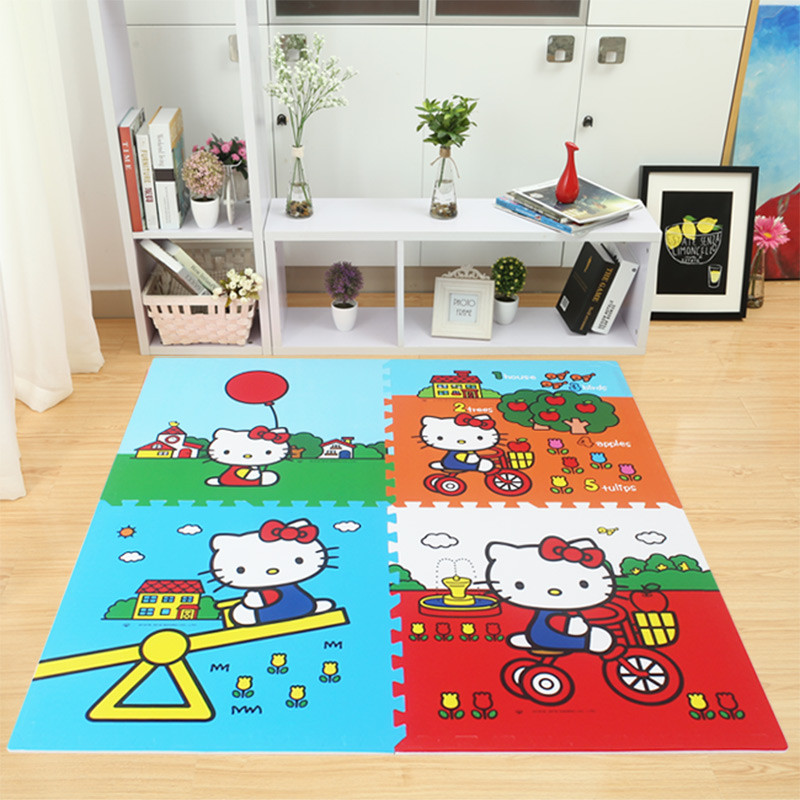 明德大草莓KT拼图地垫 60*60*1cm 4片装