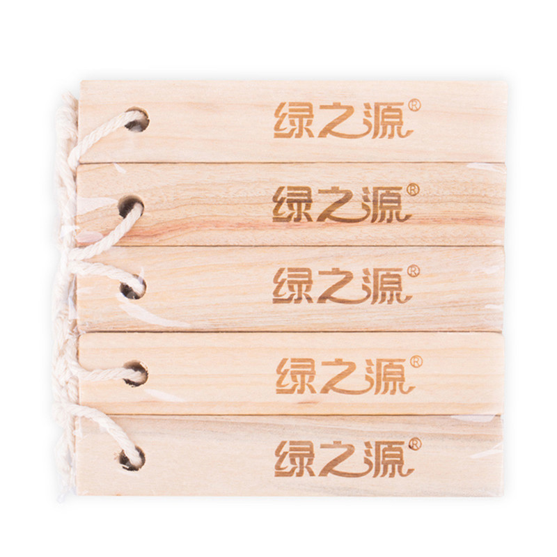 绿之源 天然香樟木条樟木球块 书桌衣柜防霉防蛀虫去除甲醛 5条裝 樟脑丸